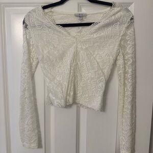 Iris Cream Lace Women's Blouse